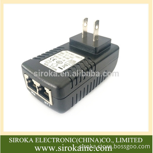 High quality 24V 1A US Power Adapter wall plug charger adapter for Router/ IP Phone/Camera Power Supply